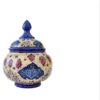 Handcrafted Persian Pottery Tea & Coffee Set - Minakari Enameled in Yellow