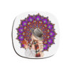 Mandala Artistic Coasters – Round Wooden Drink Protector Set