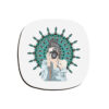 Mandala Artistic Coasters – Round Wooden Drink Protector Set