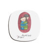 Raha Love's Portrait Coasters – Round Persian Artistic Wooden Set