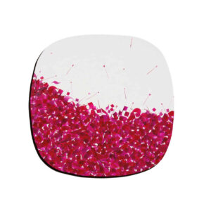 Soha Artistic Coasters – Round Wooden Drink Protector Set