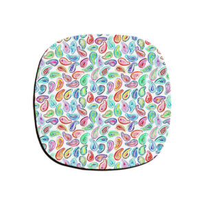 Sosan Persian Coasters – Round Wooden Artistic Drink Protector Set