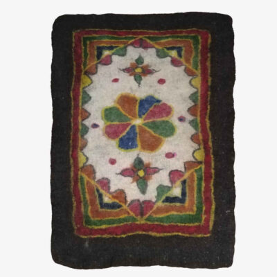 Persian Wool Felt Rug 100% Natural and Handmade Mana