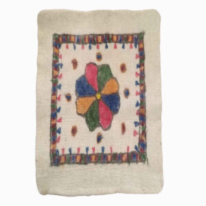 Persian Wool Felt Rug 100% Natural and Handmade Riha