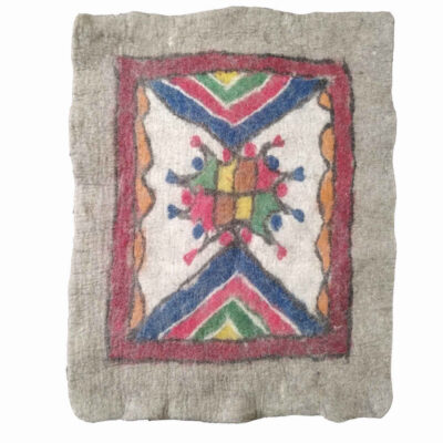 Persian Wool Felt Rug 100% Natural and Handmade Zinat