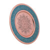 Iranian Turquoise Inlay Copper Wall Plate Model Sahel