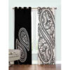 Printed Velvet Eyelet Curtain – Boteh Jegheh
