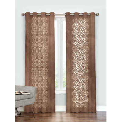 Printed Velvet Persian Eyelet Curtain – Calligraphy Fardad