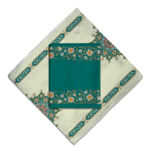 Travel Prayer Mat for Muslim Pocket Sized & Portable Sajada Green Eslimi
