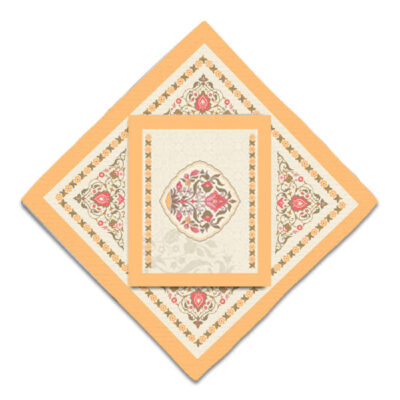 Travel Prayer Mat for Muslim Pocket Sized & Portable Sajada Cream Eslimi