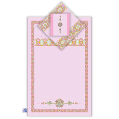 Islamic Prayer Mat Velvet Sajadah Lightweight Pink