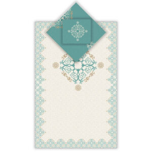 Islamic Prayer Mat Velvet Sajadah Lightweight White