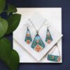 Persian Minakari Jewelry Set Model Victoria