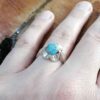 Persian Silver Ring with Neyshabur Turquoise Farima Javid