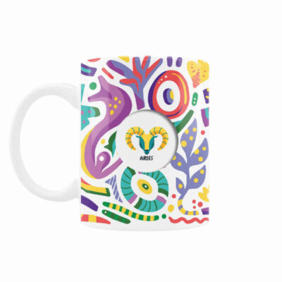 Persian Zodiac Mug - Farvardin Pattern Symbol