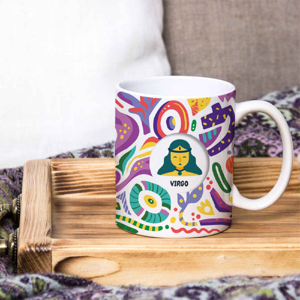 Persian Zodiac Mug – Shahrivar Pattern Symbol