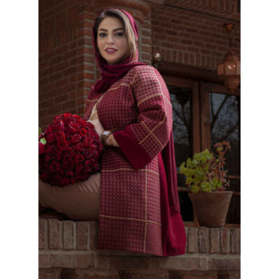 Elegant Persian Blazer Manto Ghoghnoos with Sophisticated Style