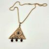 Engraved Copper Necklace Artistic - Ghalamzani