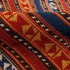 Authentic Persian Jajim Flat-Woven Striped Rug Roza