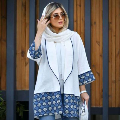 Elegant Persian Manto Ahoora with Sophisticated Contemporary Style
