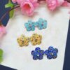 Persian Earrings Handcrafted with Minakari Artistic Bahar