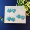 Persian Earrings Handcrafted with Minakari Artistic Heart