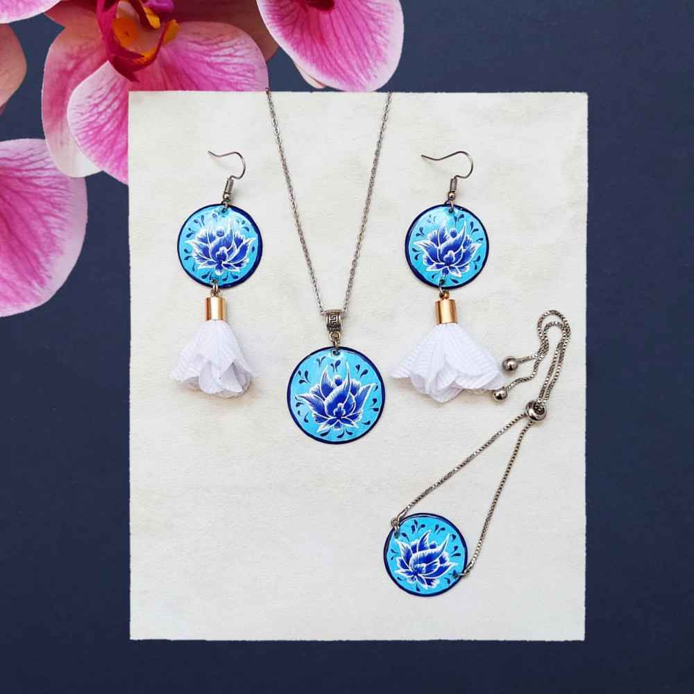 Persian Minakari Jewelry Set Model Gol Shah Abbasi