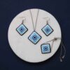 Persian Minakari Jewelry Set Model Hafez