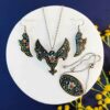 Persian Minakari Jewelry Set Model Meshkin