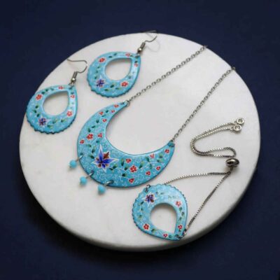 Persian Minakari Jewelry Set Model Nil