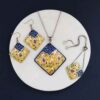 Persian Minakari Jewelry Set Model Roshanak