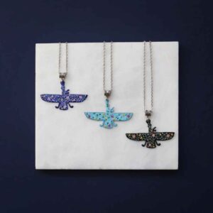Persian Necklace Minimalist – Zoroastrian Symbol Farvahar