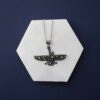Persian Necklace Minimalist - Zoroastrian Symbol Farvahar