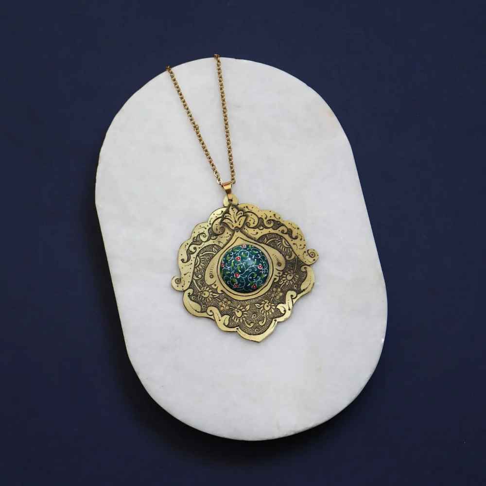 Persian Minakari Necklace Artistic Lona