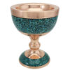 Decorative Bowl Persian Artisan-Crafted Turquoise Inlay Hamed