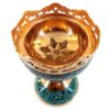 Decorative Bowl Persian Artisan-Crafted Turquoise Inlay Hananeh