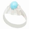 Persian Silver Ring with Neyshabur Turquoise Farima Farshid