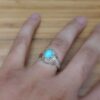 Persian Silver Ring with Neyshabur Turquoise Farima Farshid