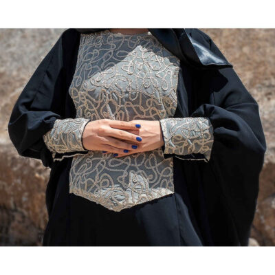 Persian Inspired Butterfly Abaya with Elegant Traditional Details