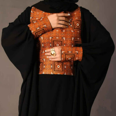 Persian Inspired Butterfly Abaya with Elegant Airy Sleeves