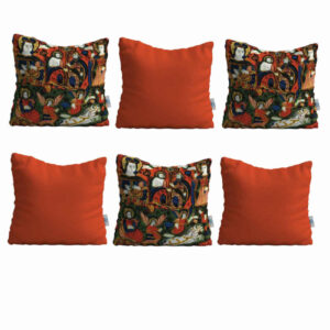 Persian Velvet Cushion Set – Negar Design (Set of 6)