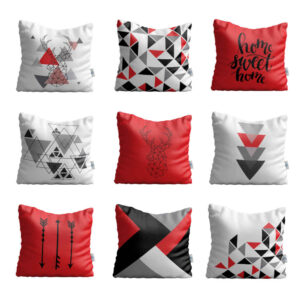 Velvet Cushion Set – Deer Design (Set of 9)