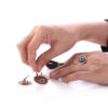 Copper Jewelry Set Model Cheshm Nazar