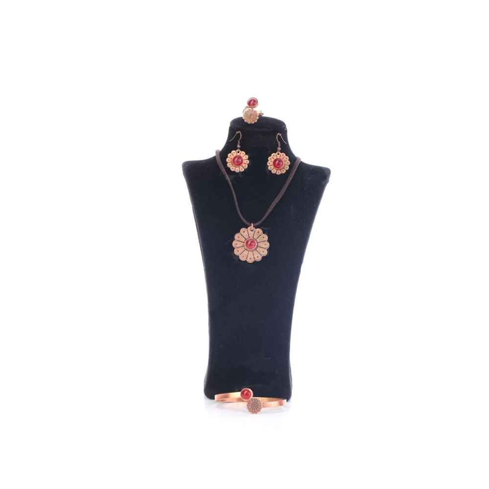 Copper Jewelry Set Model Persian Lotus