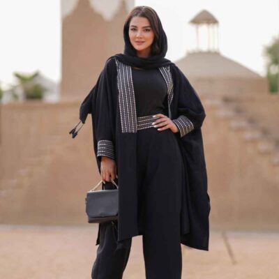 Elegant Persian Manto and Pants Set Asra with Coordinated Style