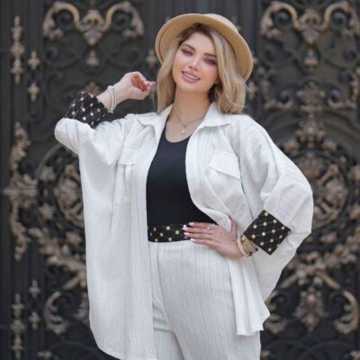 Persian Manto and Pants Set Tiara with Elegant Coordinated Style