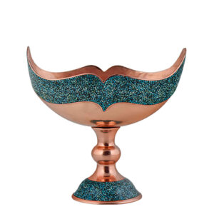 Turquoise Inlay Copper Bowl Model saghar