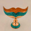 Turquoise Inlay Copper Bowl Model Kashkul