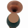 Handcrafted Decorative Persian Inlaid Turquoise Copper Vase, Featuring the Sina Model with a Classic Geometric Pattern