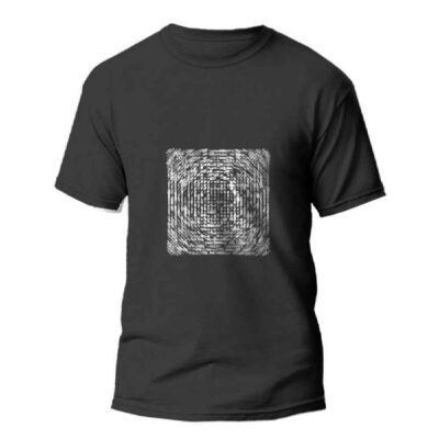 Persian Distorted Art T-Shirt Model Distortion with Grunge Graphic Design
